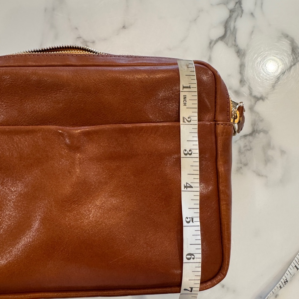 Clare V maribel brown top handle crossbody bag - Picture 9 of 13